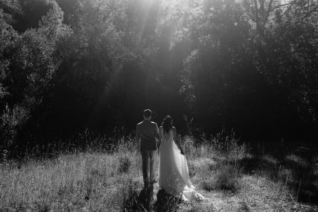 Elopement photos in the Oakland redwoods by Bay Area Wedding Photographer Heather Elizabeth