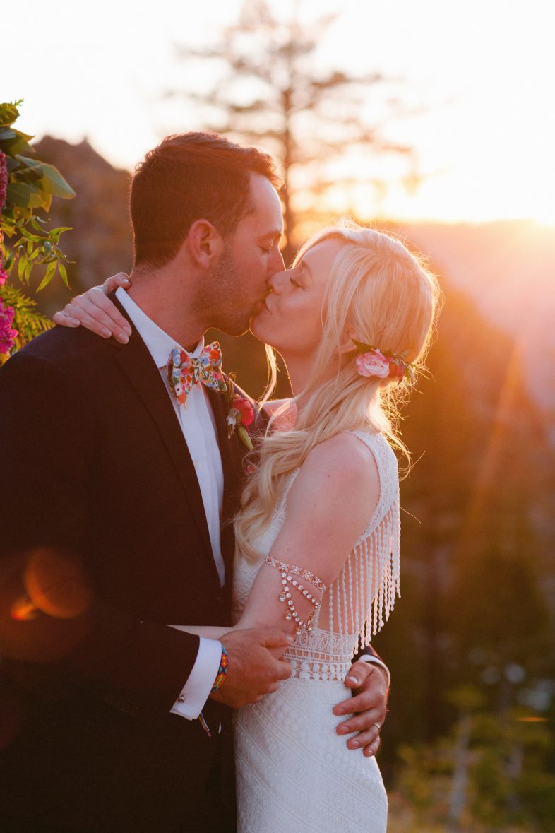 sunset bear valley Bohemian wedding in the Sierras by Heather Elizabeth Photography