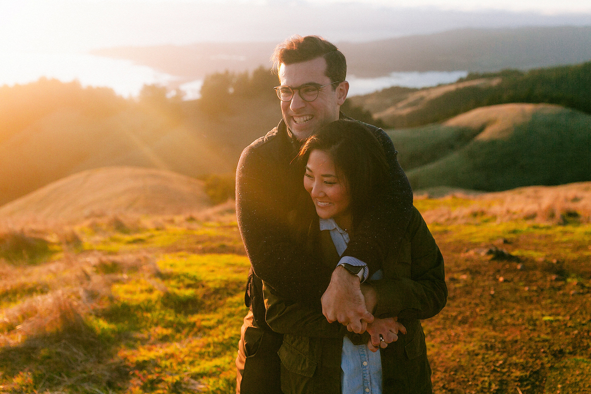 A fun engagement at Muir Beach by Heather Elizabeth Photography